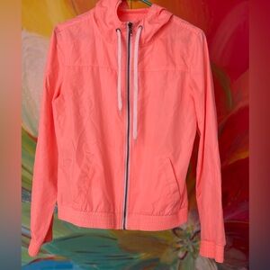 Bright Pink Windbreaker Jacket